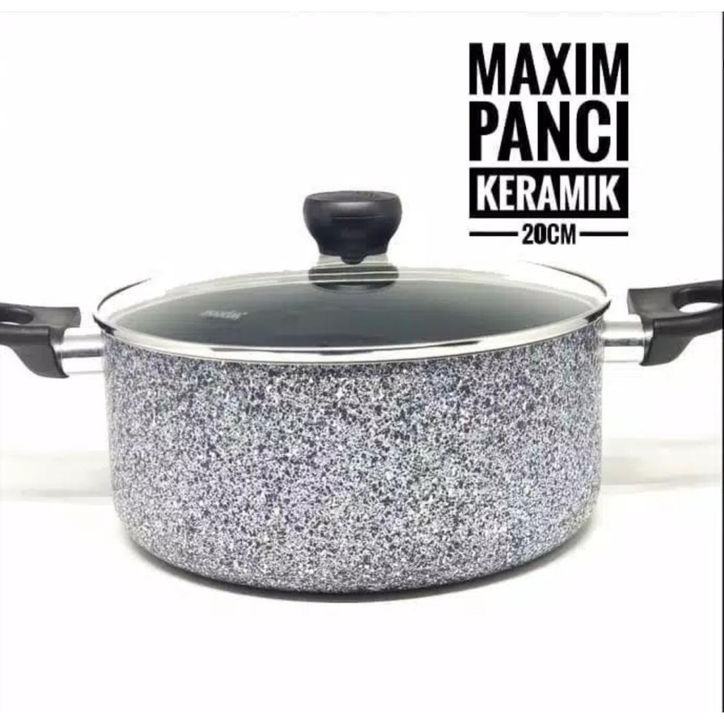 Maspion Maxim Neostone Dutch Oven Cm Panci Keramik Tutup Kaca