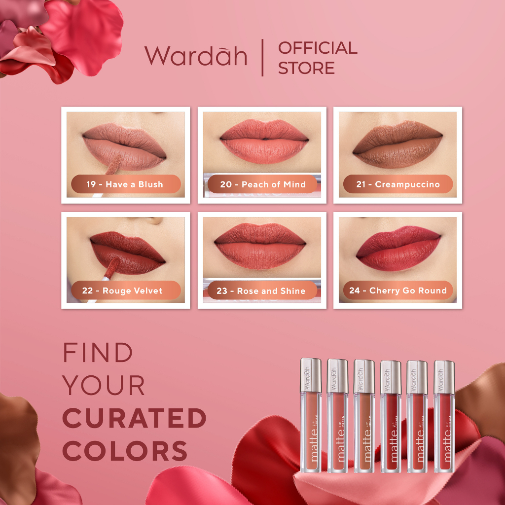 Wardah Exclusive Matte Lip Cream 16 Heartbeet