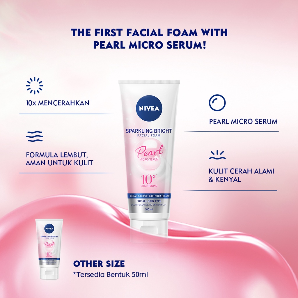 Nivea Facial Foam Nfc Sparkling Bright Pearl Ml