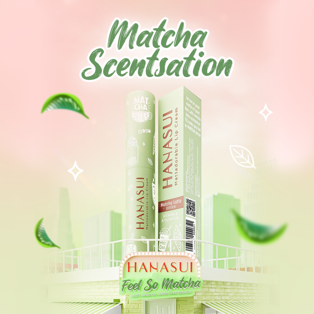 Hanasui Mattedorable Lip Cream Matcha Latte Edition Matchaciano