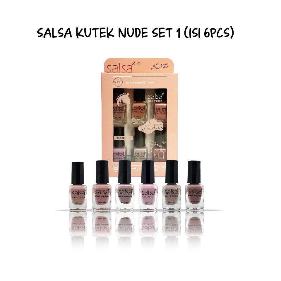 Paket Isi Salsa Kutek Nail Polish Nude Set