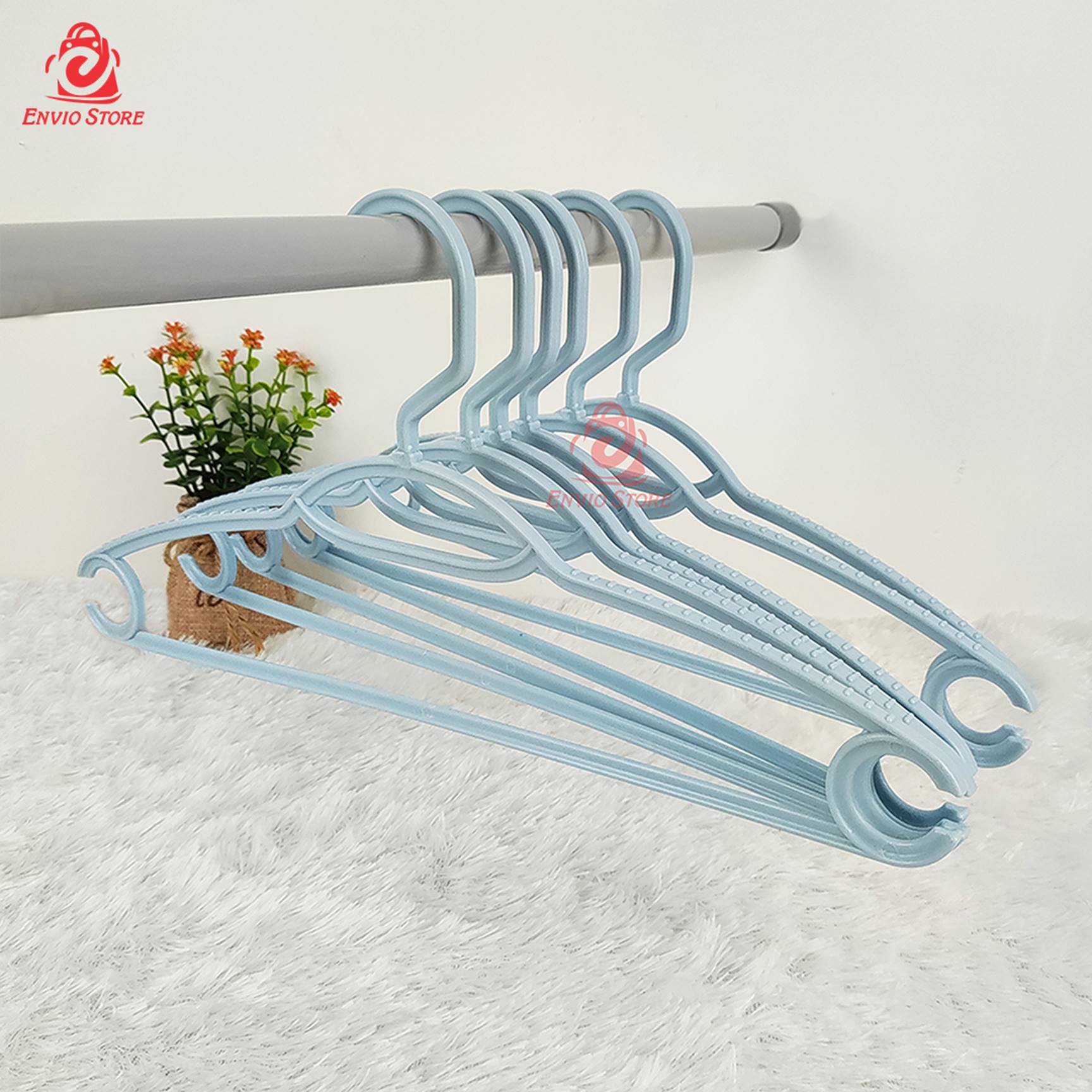 (Isi 6pcs) Hanger Baju Pastel - Gantungan Baju / Kapstok Baju