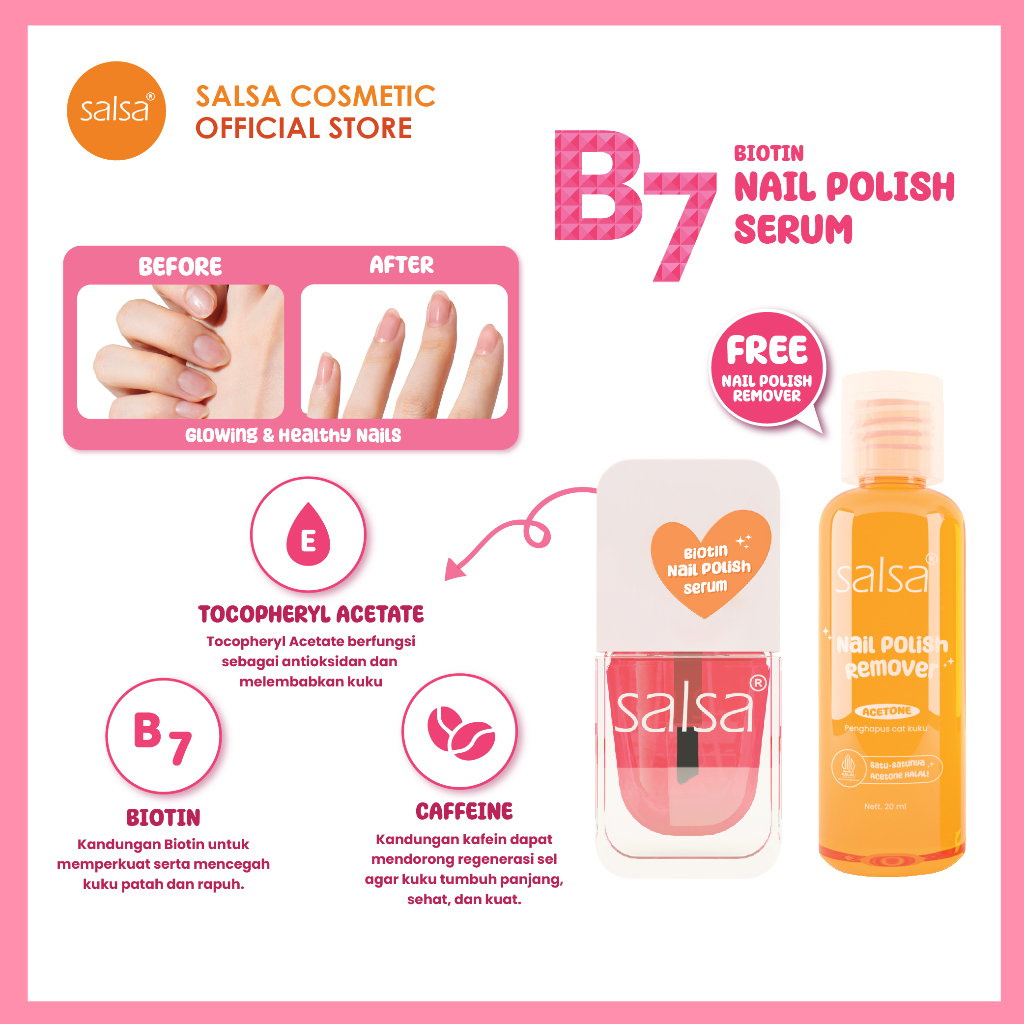 Salsa B7 Biotin Nail Polish Serum 15ml 