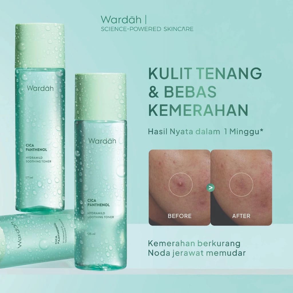 Wardah Cica Panthenol Hydramild Soothing Toner 125ml Wardah Cica Panthenol Hydramild Soothing Toner 125ml