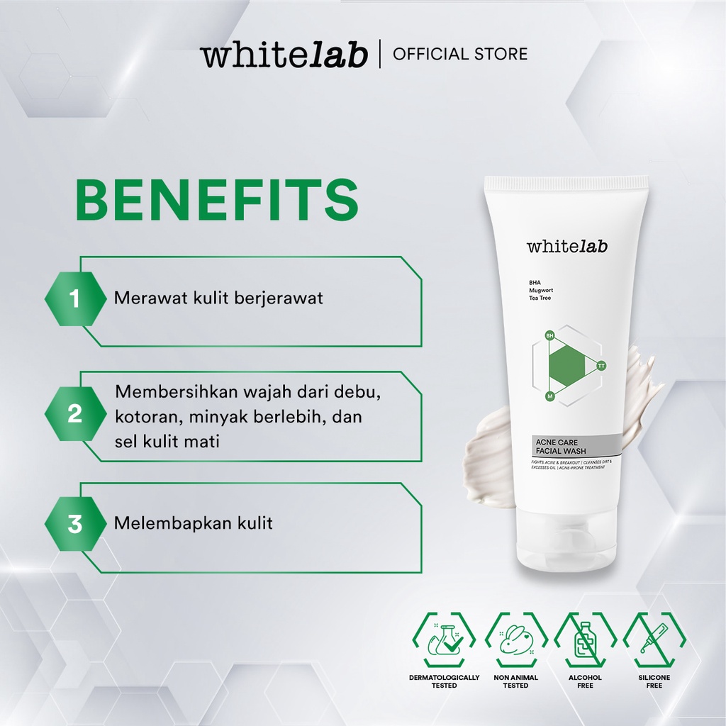 WHITELAB Acne Care Facial Wash 100gr