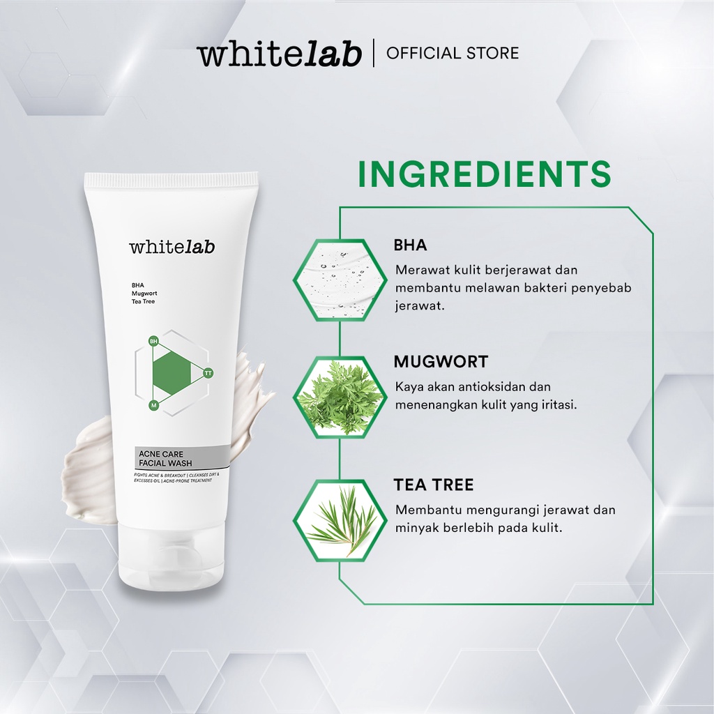 WHITELAB Acne Care Facial Wash 100gr