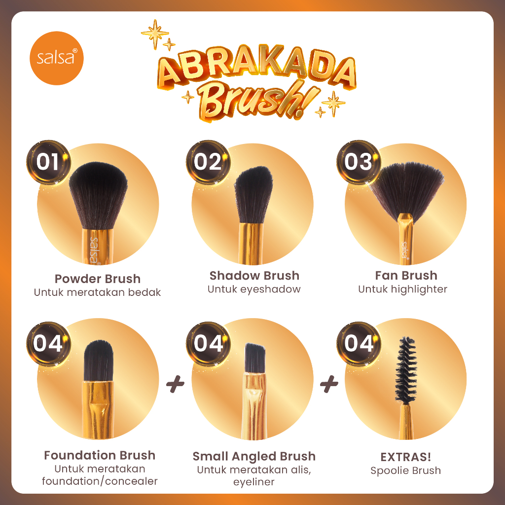 Salsa Abrakada Brush - 04 Small Angel + Extrass Brush