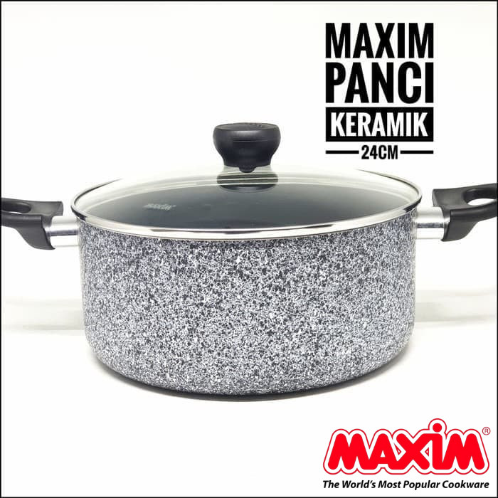 Maspion Maxim Neostone Dutch Oven 24cm (Panci Keramik + Tutup Kaca) Maspion Maxim Neostone Dutch Oven 24cm (Panci Keramik + Tutup Kaca)