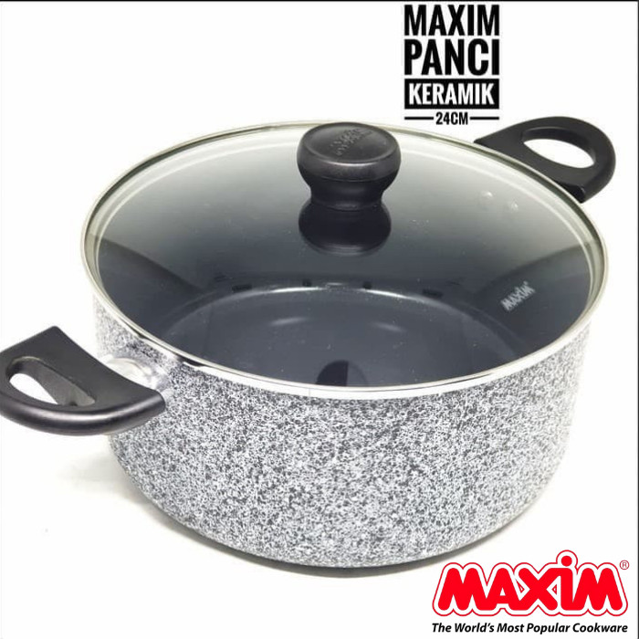 Maspion Maxim Neostone Dutch Oven 24cm (Panci Keramik + Tutup Kaca)