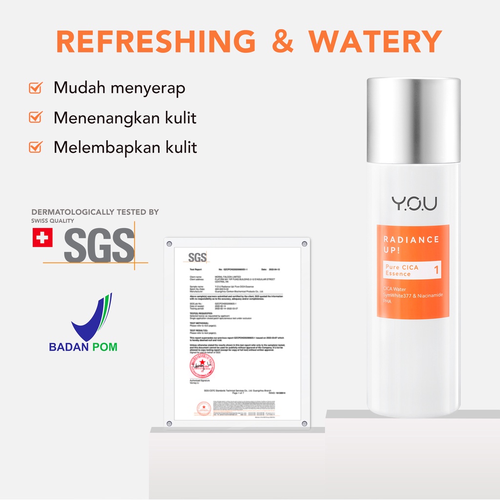 YOU Radiance Up! Pure Cica Essence 100ml