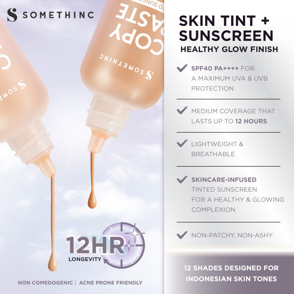 Somethinc Copy Paste Tinted Sunscreen SPF40 PA++++ 10ml MINI - N01 Nina
