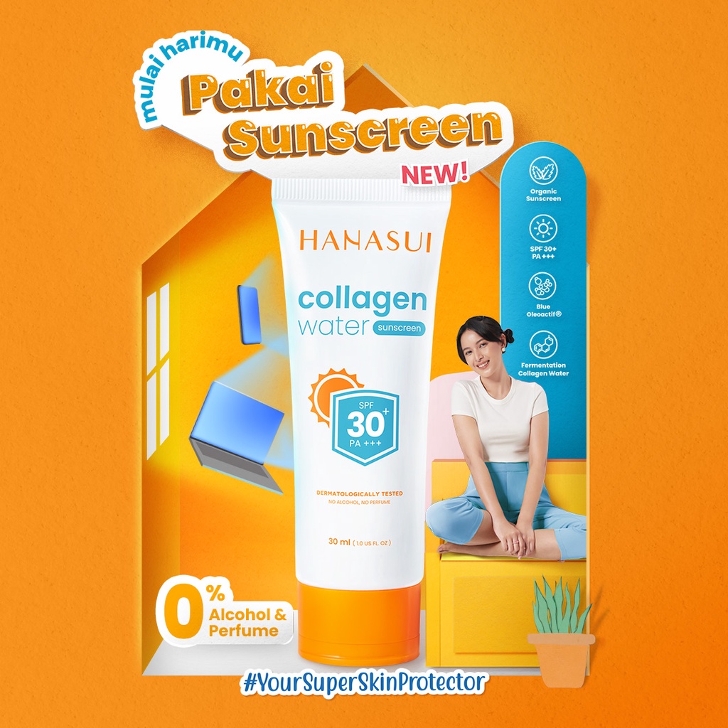 HANASUI Collagen Water Sunscreen SPF30 PA+++ 30ml