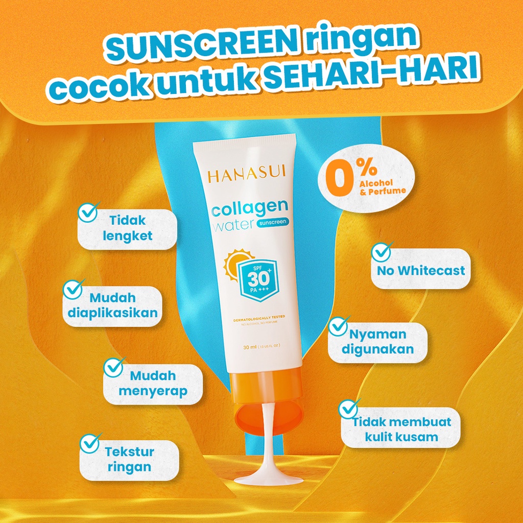 HANASUI Collagen Water Sunscreen SPF30 PA+++ 30ml