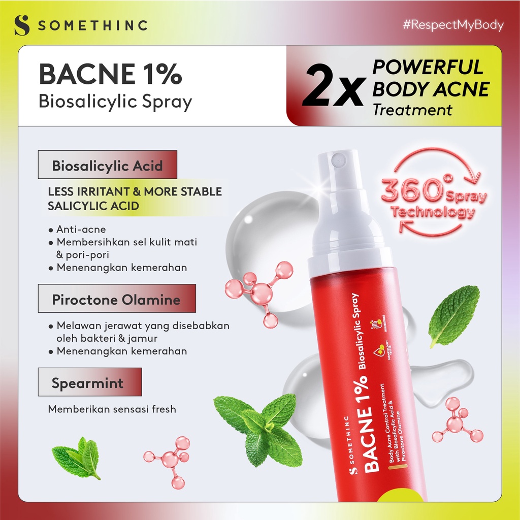 Somethinc Bacne 1% Biosalicylic Spray 50ml