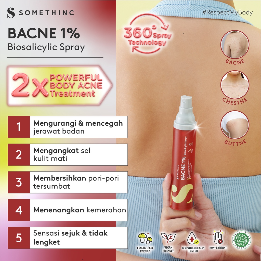 Somethinc Bacne 1% Biosalicylic Spray 50ml