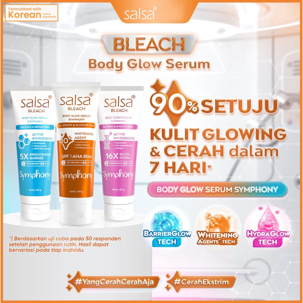 Salsa Bleach Body Glow Serum 100gr - Symphony (for Firm & Smooth Skin)