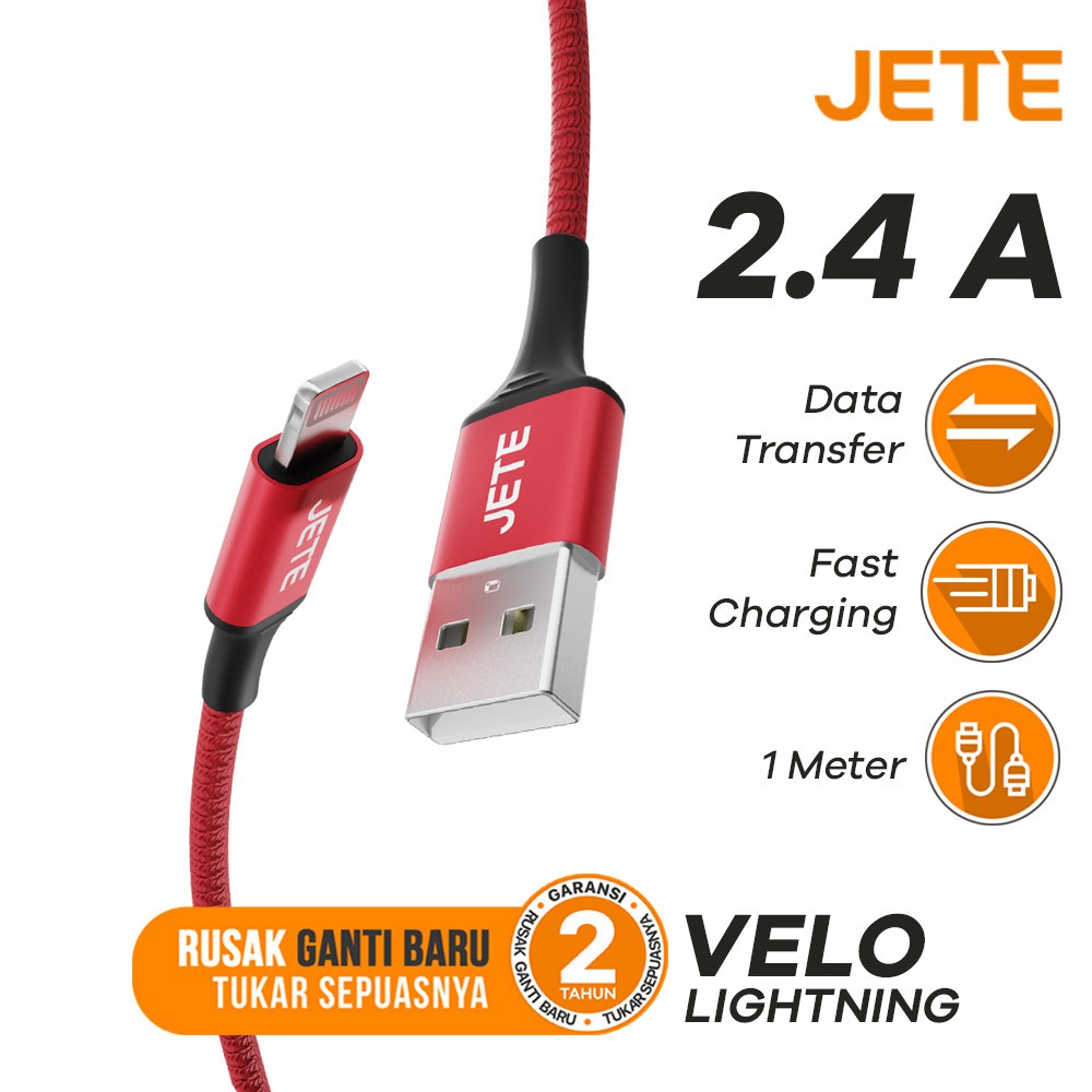 JETE Kabel Velo Lightning 2.4A