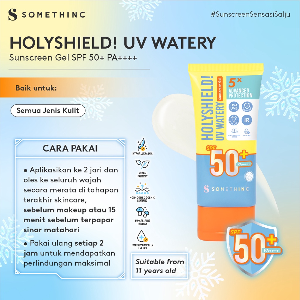 Somethinc Holyshield! UV Watery Sunscreen Gel SPF50+ PA+++ 15gr