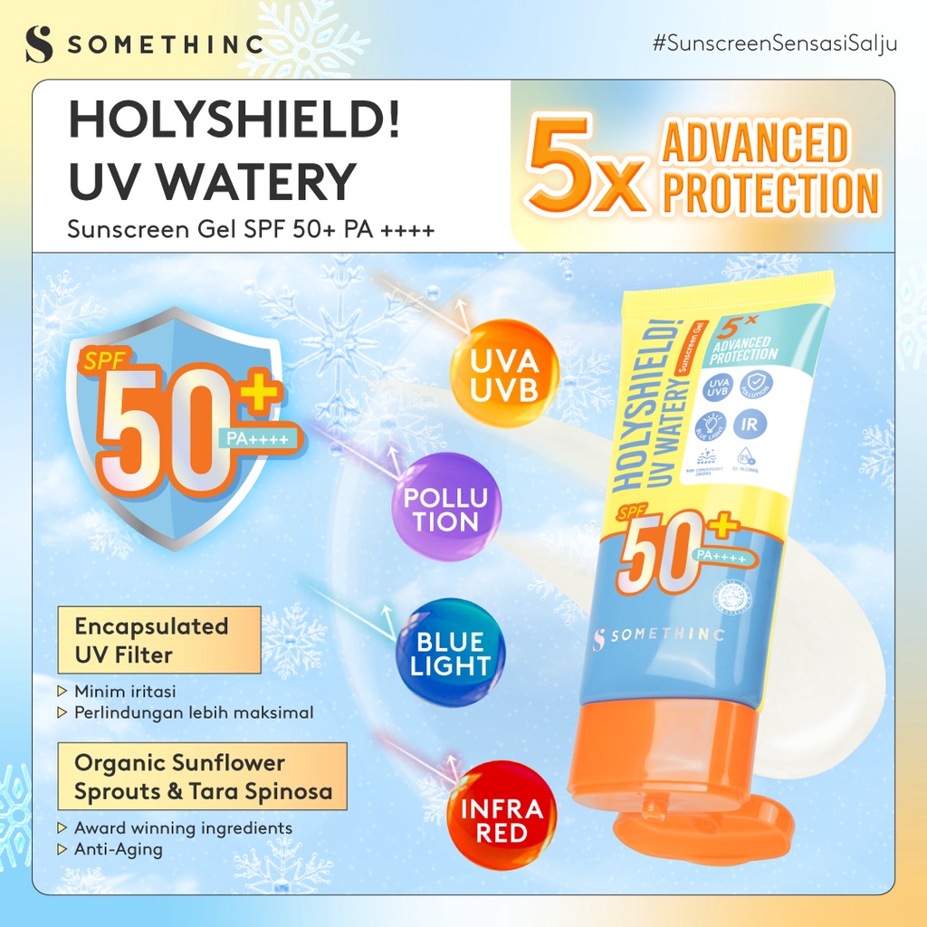 Somethinc Holyshield! UV Watery Sunscreen Gel SPF50+ PA+++ 15gr