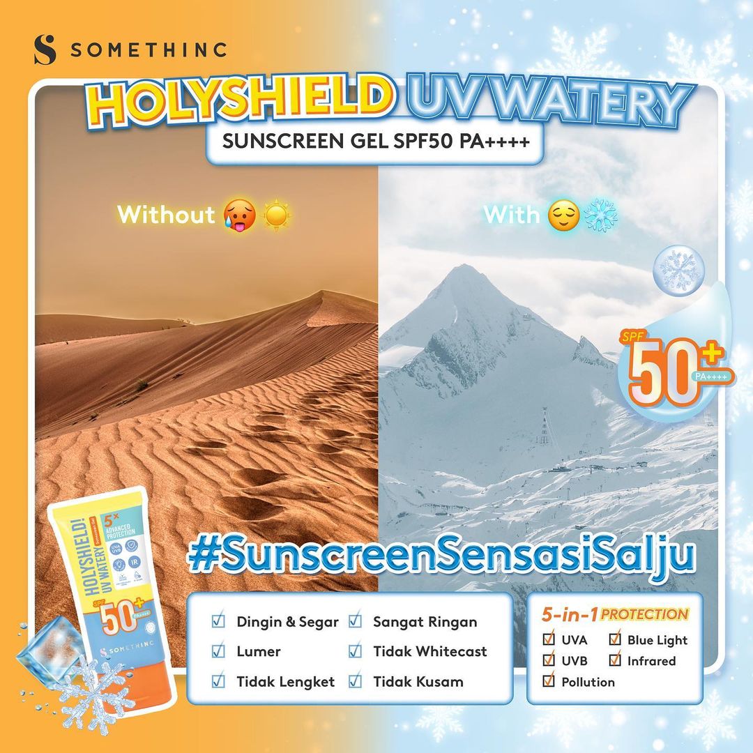 Somethinc Holyshield! UV Watery Sunscreen Gel SPF50+ PA+++ 15gr
