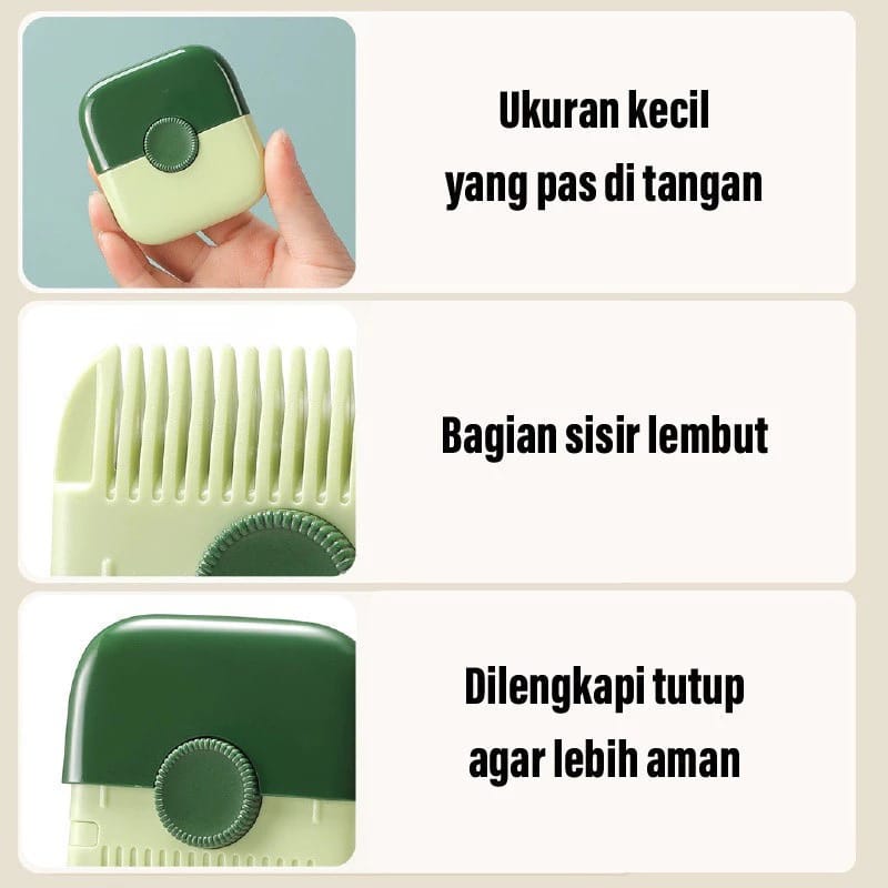 Sisir Potong Rambut Poni Anak 2in1 - Hair Cutter Alat Pangkas Rambut Sisir Potong Rambut Poni Anak 2in1 - Hair Cutter Alat Pangkas Rambut