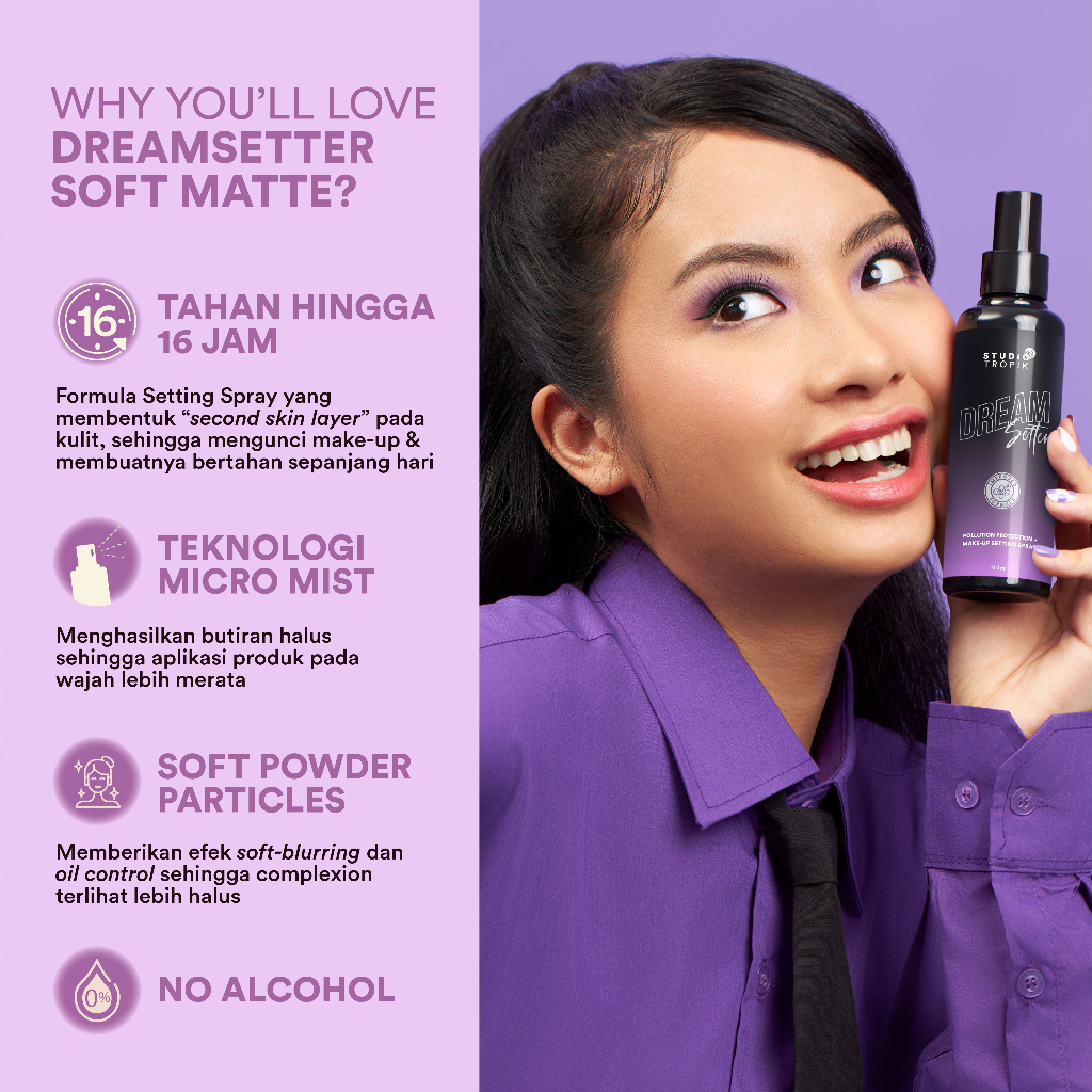 Studio Tropik Bb Size Dream Setter Pollution Protection + Make-up Setting Spray 30ml