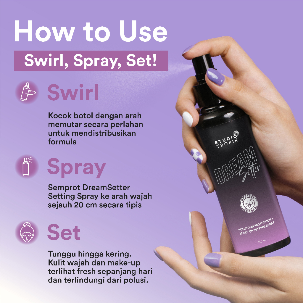 Studio Tropik Bb Size Dream Setter Pollution Protection + Make-up Setting Spray 30ml