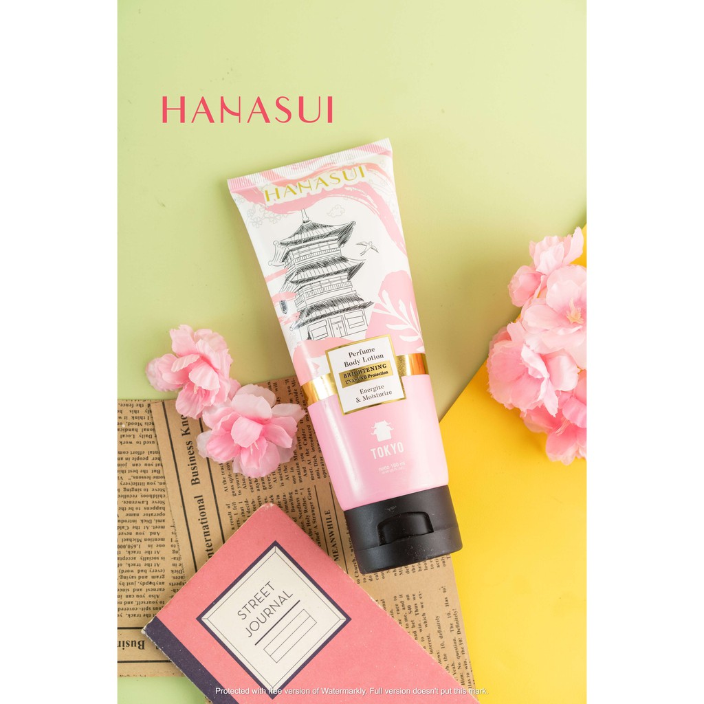Hanasui Perfume Body Lotion 180ml - Tokyo (Pink)