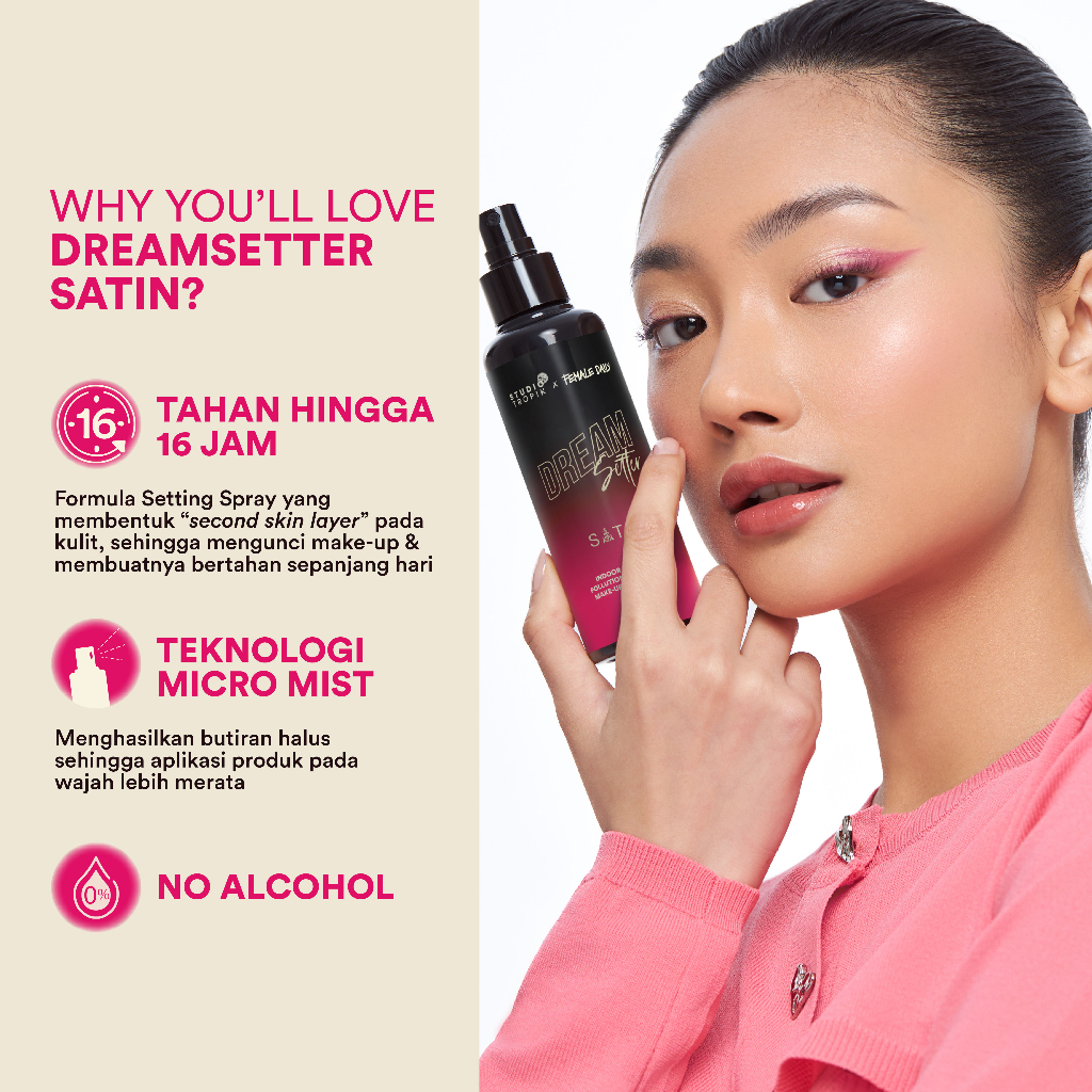 Studio Tropik Bb Size Dream Setter Pollution Protection +  Make-up Setting Spray 30ml - Satin