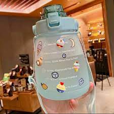 [FREE Sticker] Botol Minum Gemoy 1,3 Liter 1.3L (Botol Motivasi Warna 1300mL)