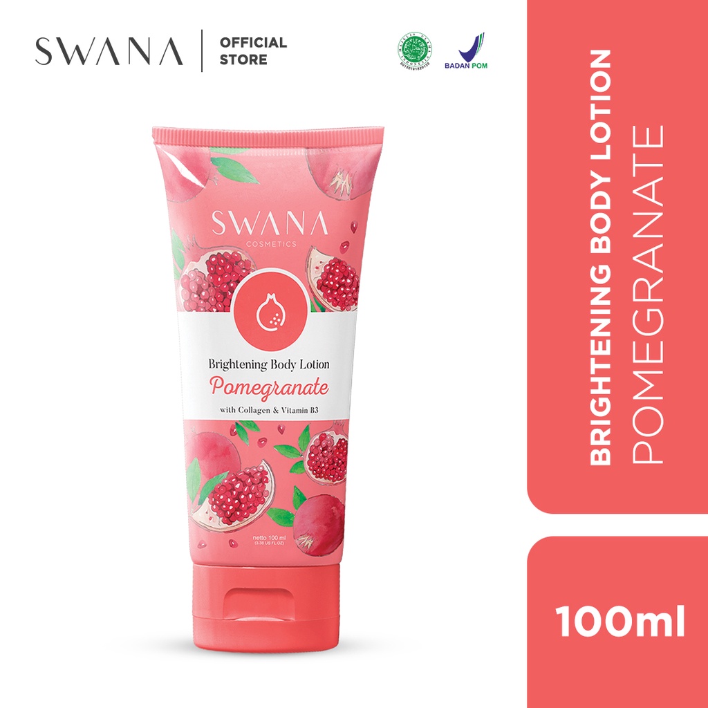 Swana Brightening Body Lotion 100ml - Pomegranate (Pink)