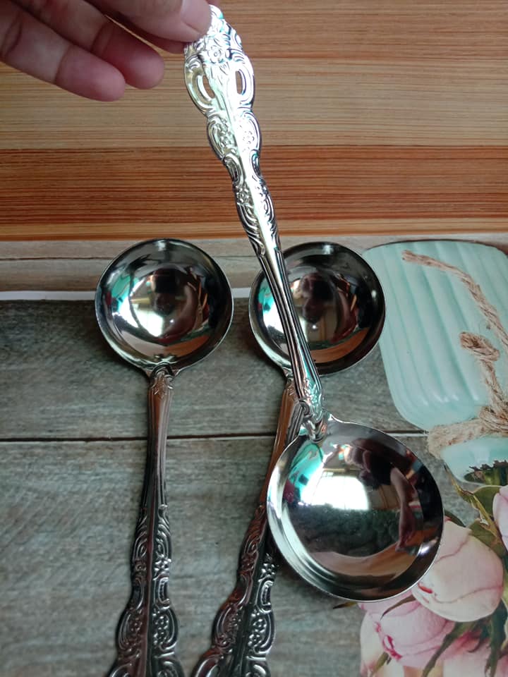 Centong Kuah Sayur Polos Stainless - Sendok Prasmanan