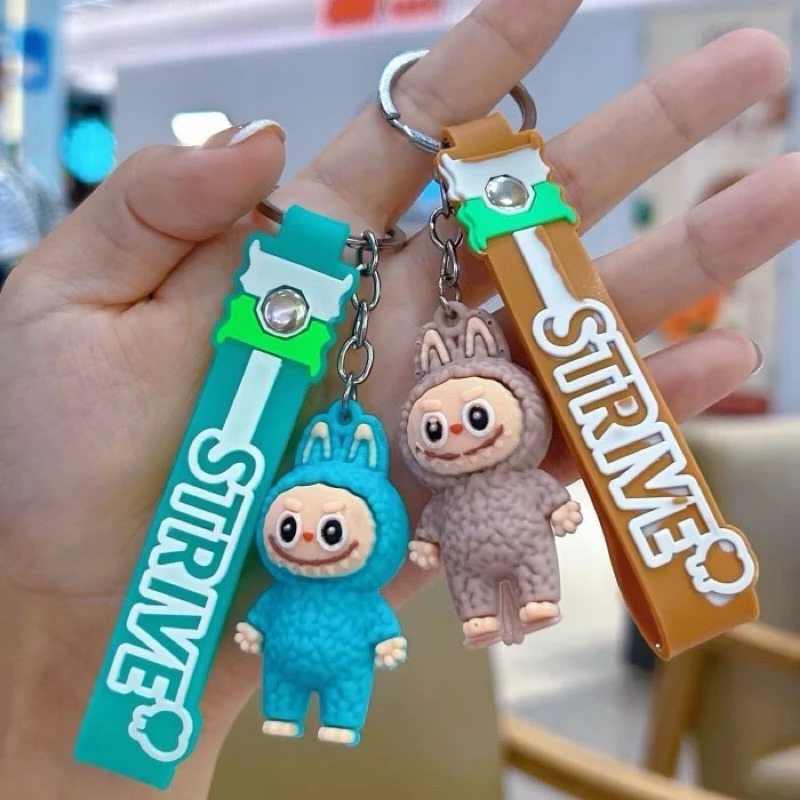 Gantungan Kunci Labubu + Strap (107) - Aksesoris Keychain Lucu