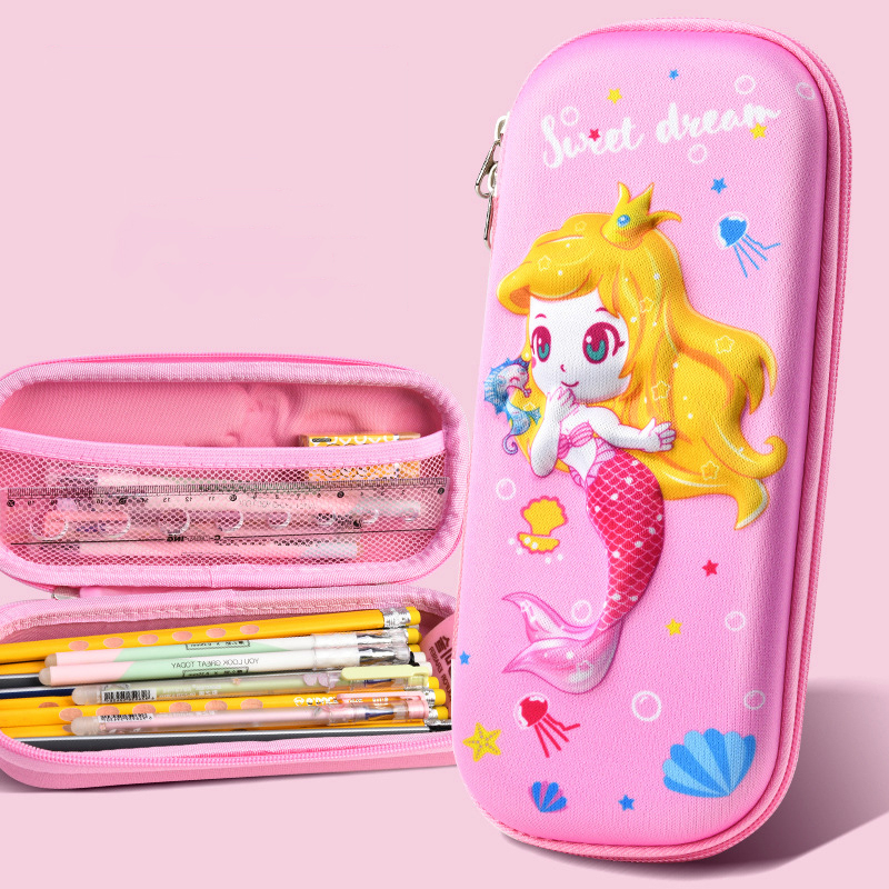 Kotak Pensil Anak Hardcase Karakter + Resleting