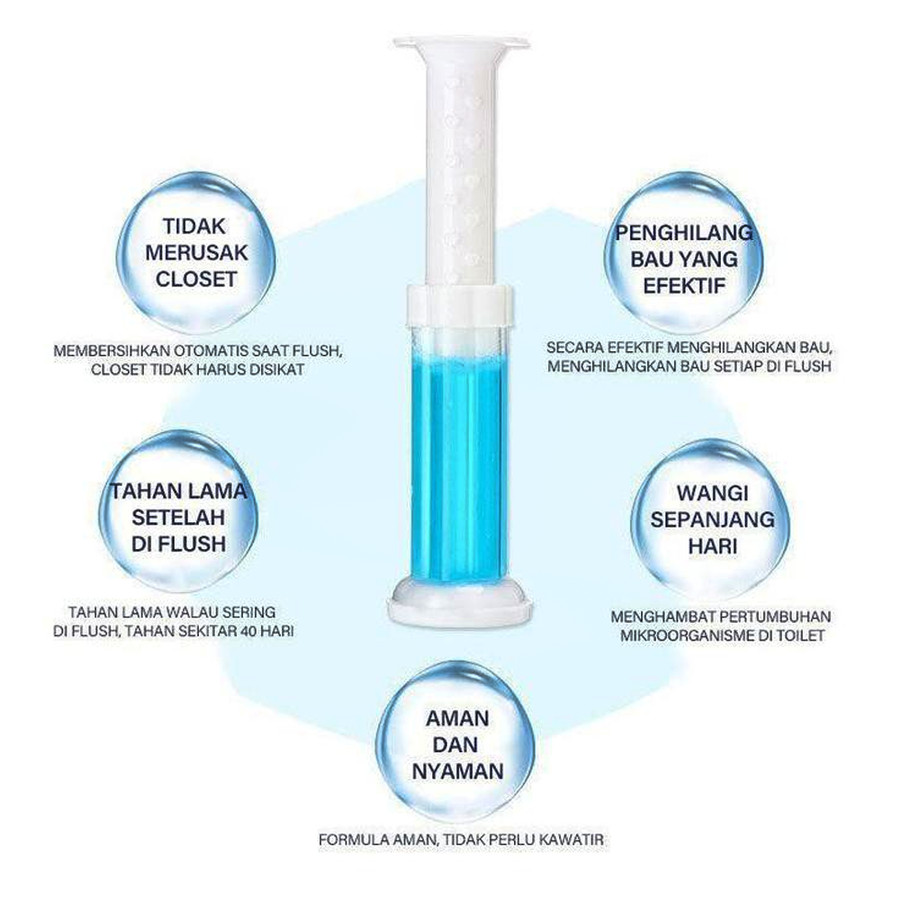 Gel Pengharum Toilet (Suntikan Pewangi WC)