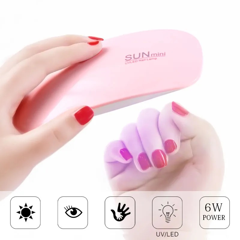 Sun Mini UV Nail Lamp Dryer Portable (Alat Pengering Cat Kuku)