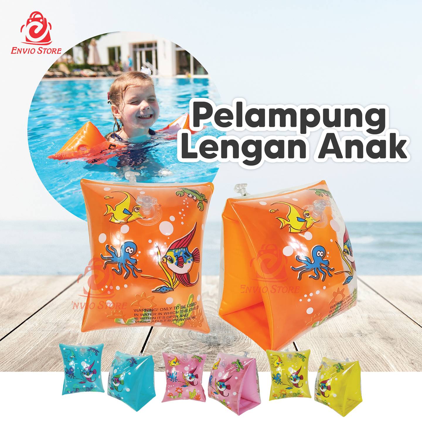 Pelampung Renang Lengan Tangan Anak - Arm Circle Pelampung Tangan