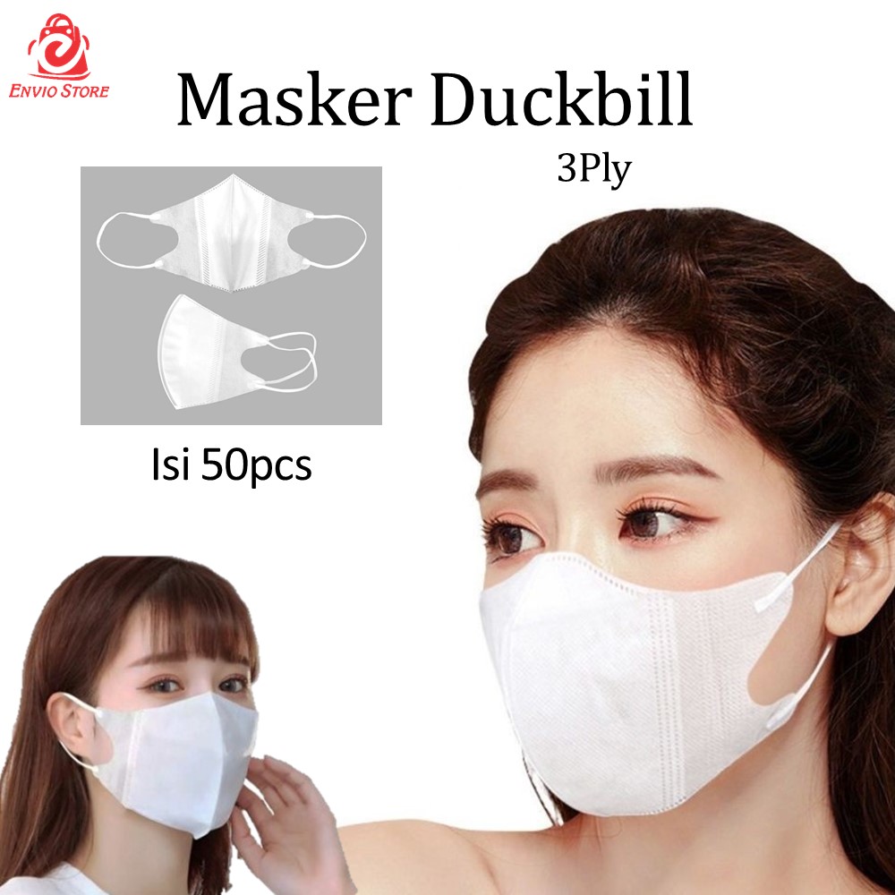 masker duckbill disposable