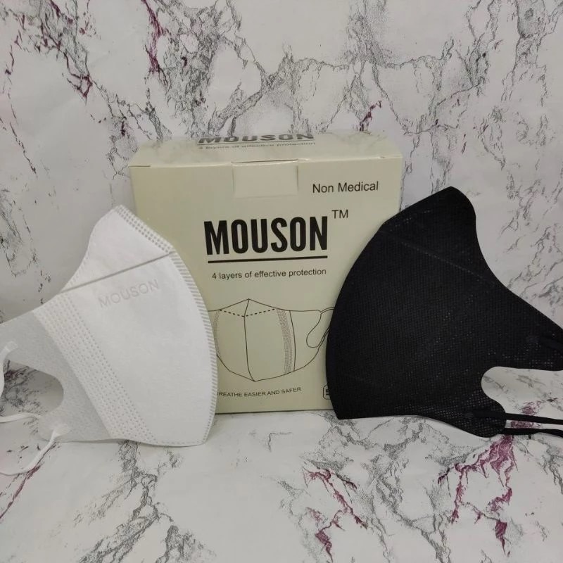 (ISI 50) Mouson Masker Duckbill PUTIH Dewasa - Disposable Mask