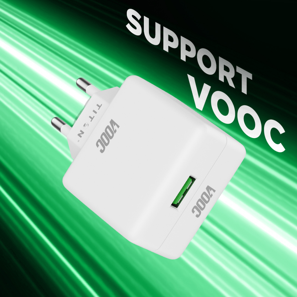 Titon Travel Charger VOOC R15 + Kabel USB Type-C