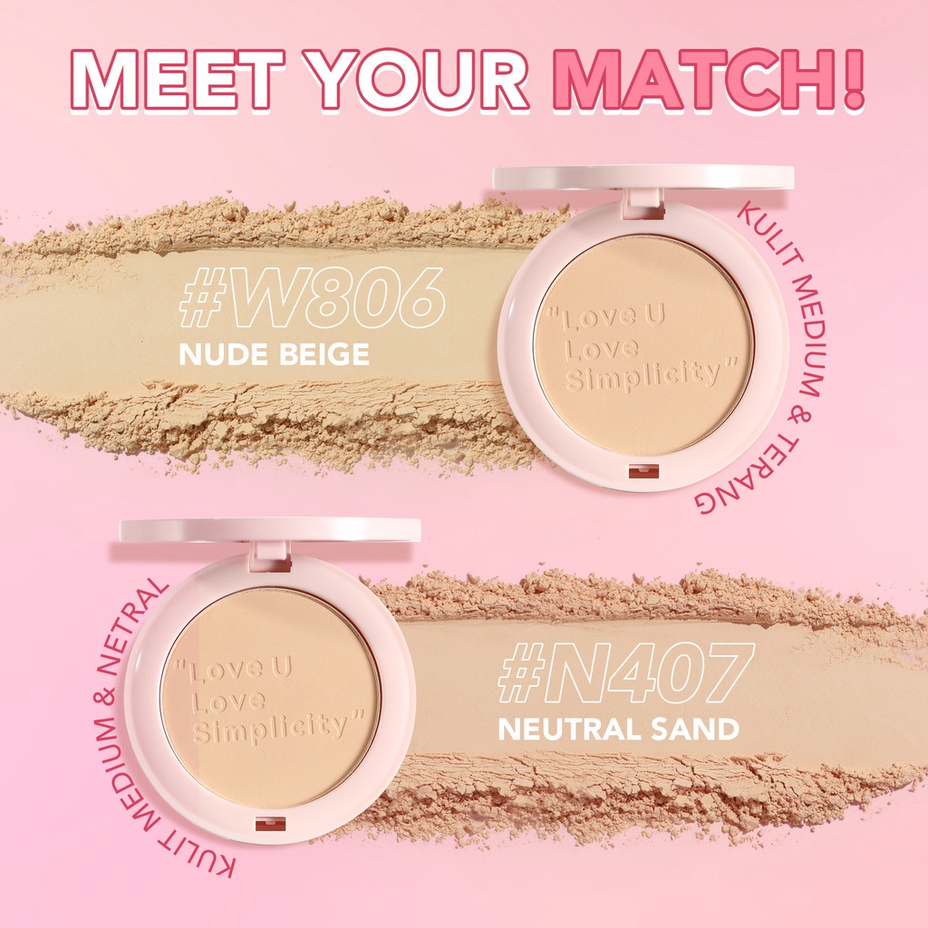 YOU Simplicity Flawless Compact Powder W806 Nude Beige *
