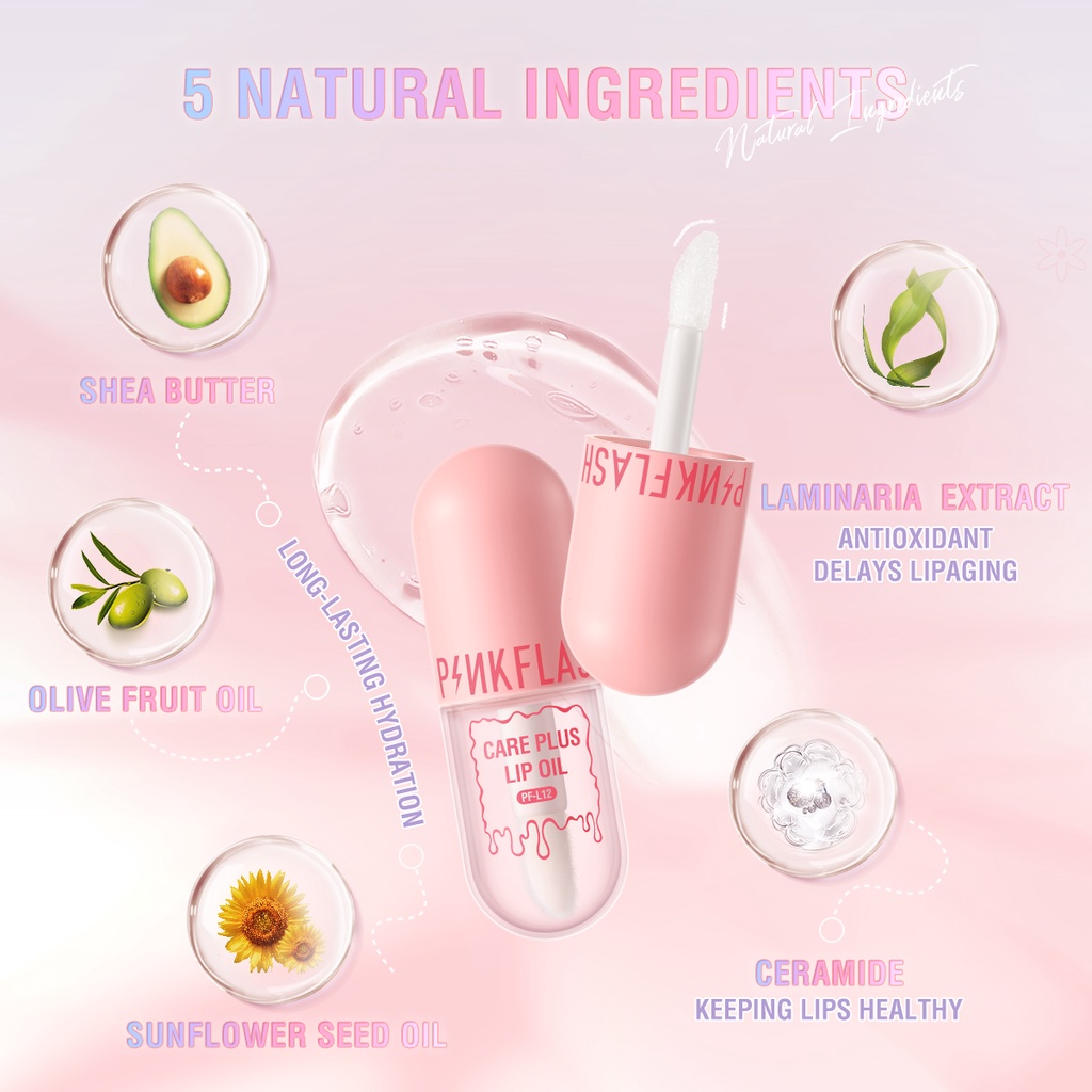 Pinkflash Care Plus Lip Oil 4ml PF-L12