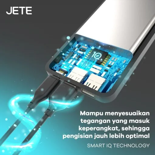 JETE Powerbank C7 10000mah (Input Micro & Type-C, Output 2.1A)
