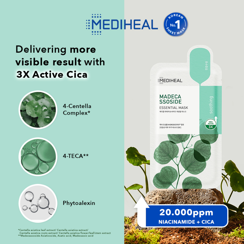 Mediheal Essential Mask - Madecassoside Soothing (Tosca) Mediheal Essential Mask - Madecassoside Soothing (Tosca)