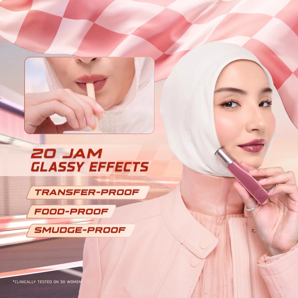 Wardah Glasting Liquid Lip 3.5gr (Lip Cream Transferproof) - 03 Dazzle Maple