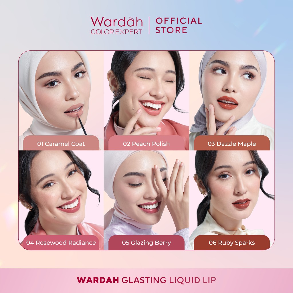 Wardah Glasting Liquid Lip 3.5gr (Lip Cream Transferproof) - 06 Ruby Sparks Wardah Glasting Liquid Lip 3.5gr (Lip Cream Transferproof) - 06 Ruby Sparks