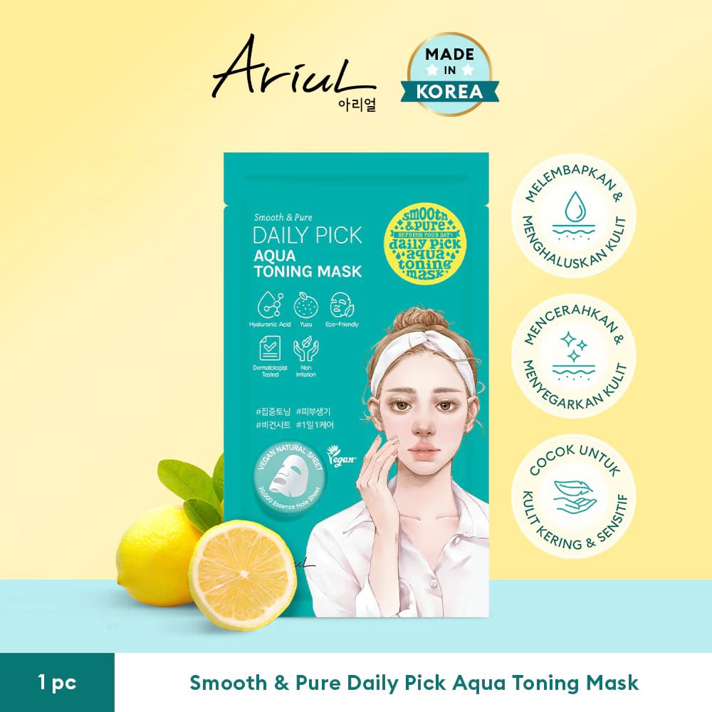 Ariul Smooth & Pure Daily Pick Aqua Toning Mask 20ml