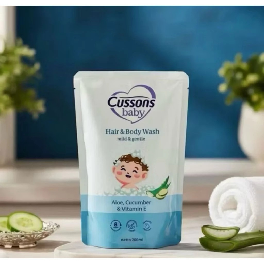 Cussons Baby Hair & Body Wash REFILL 200ml - Mild & Gentle