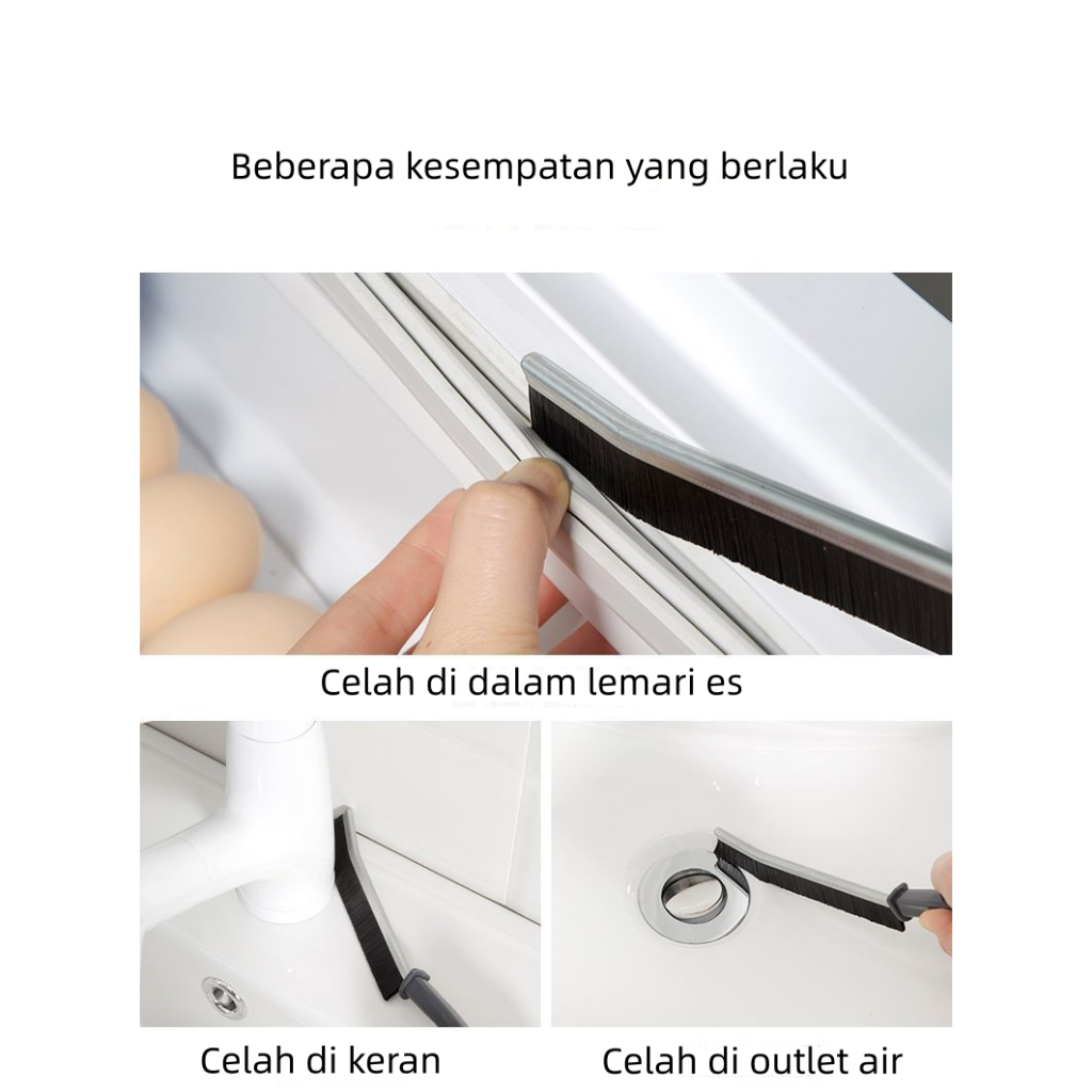 Sikat Pembersih Celah dan Sudut Gagang Panjang - Sikat Pembersih Sudut
