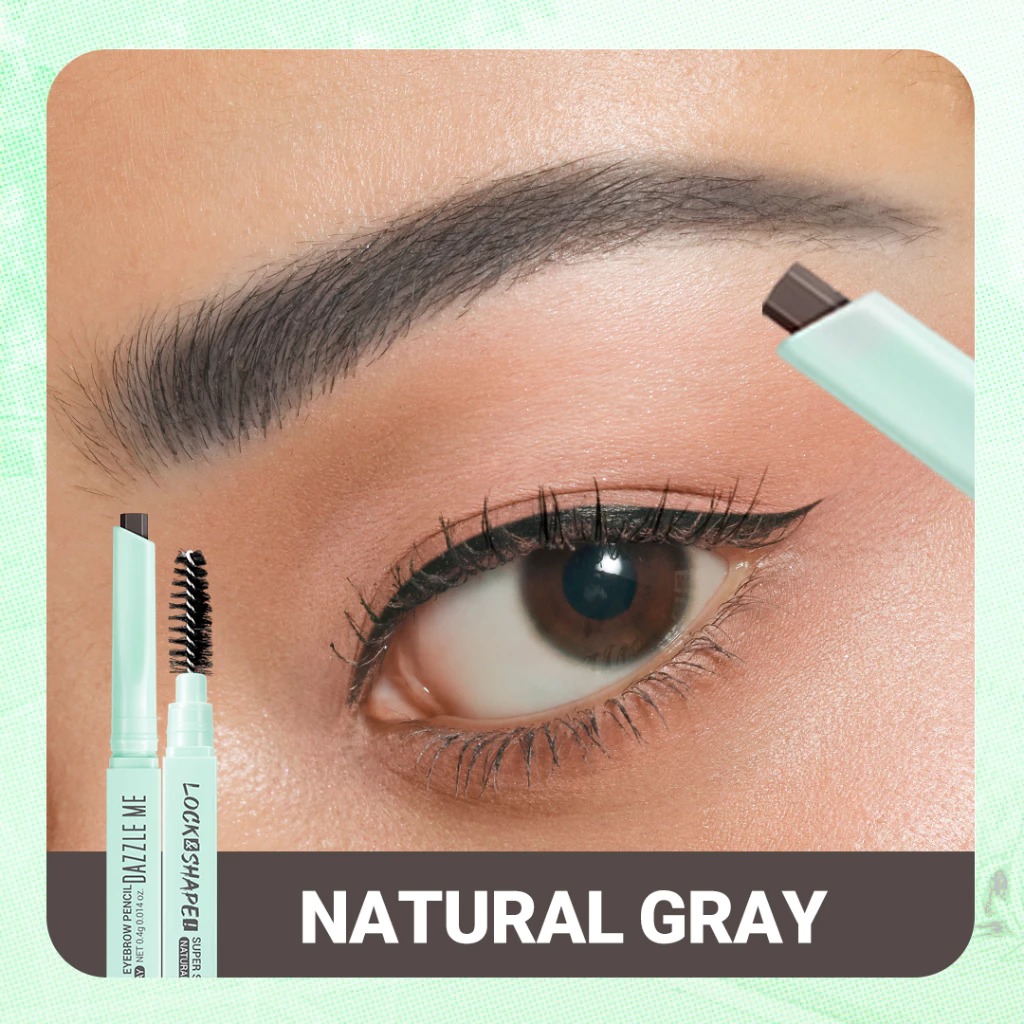 Dazzle Me Lock & Shape! Super Stay Eyebrow Pencil 0.4gr - Natural Gray